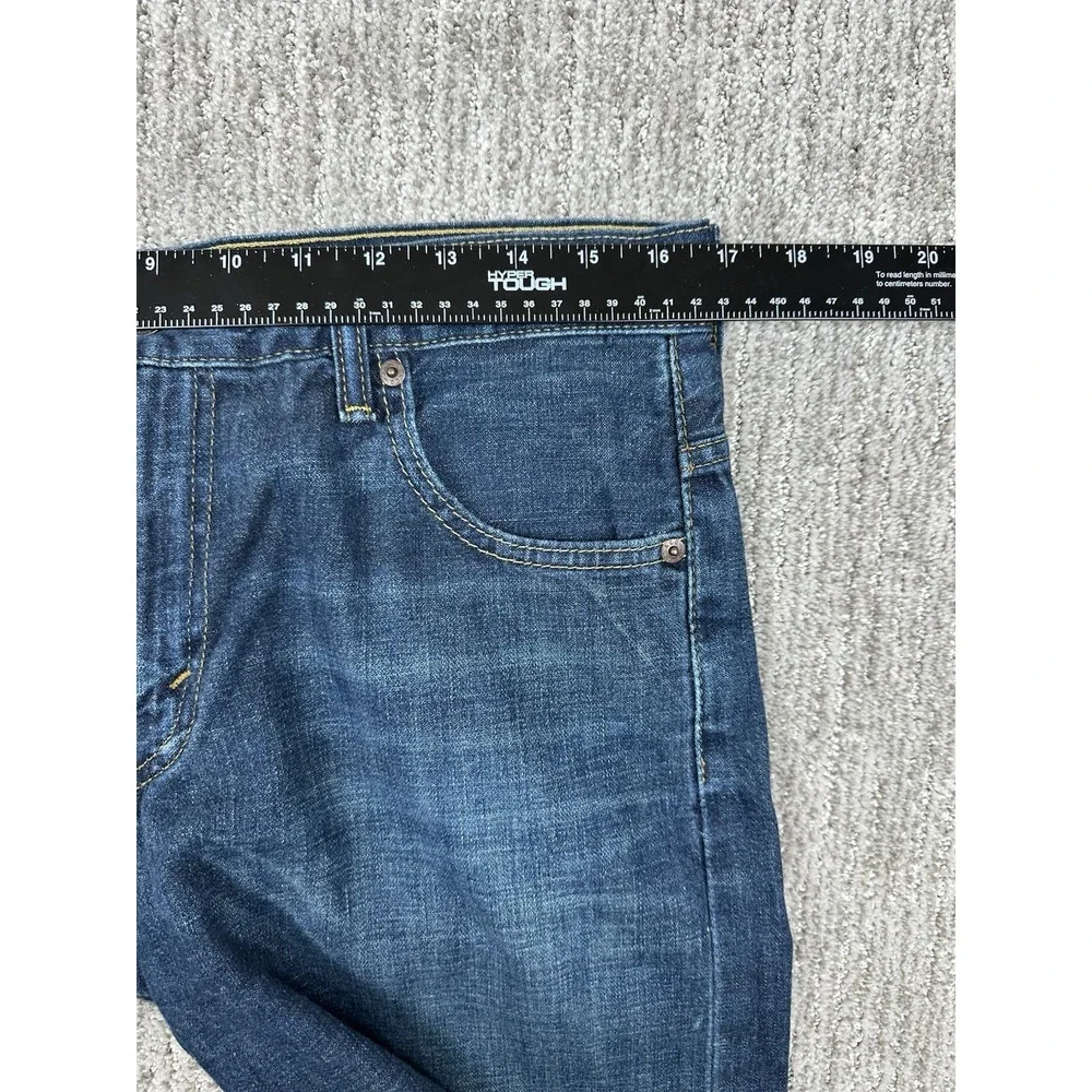 Levi's 569 Men's Blue Cotton 5-Pockets Loose Fit Straight Jeans 30x32 fits 34x32